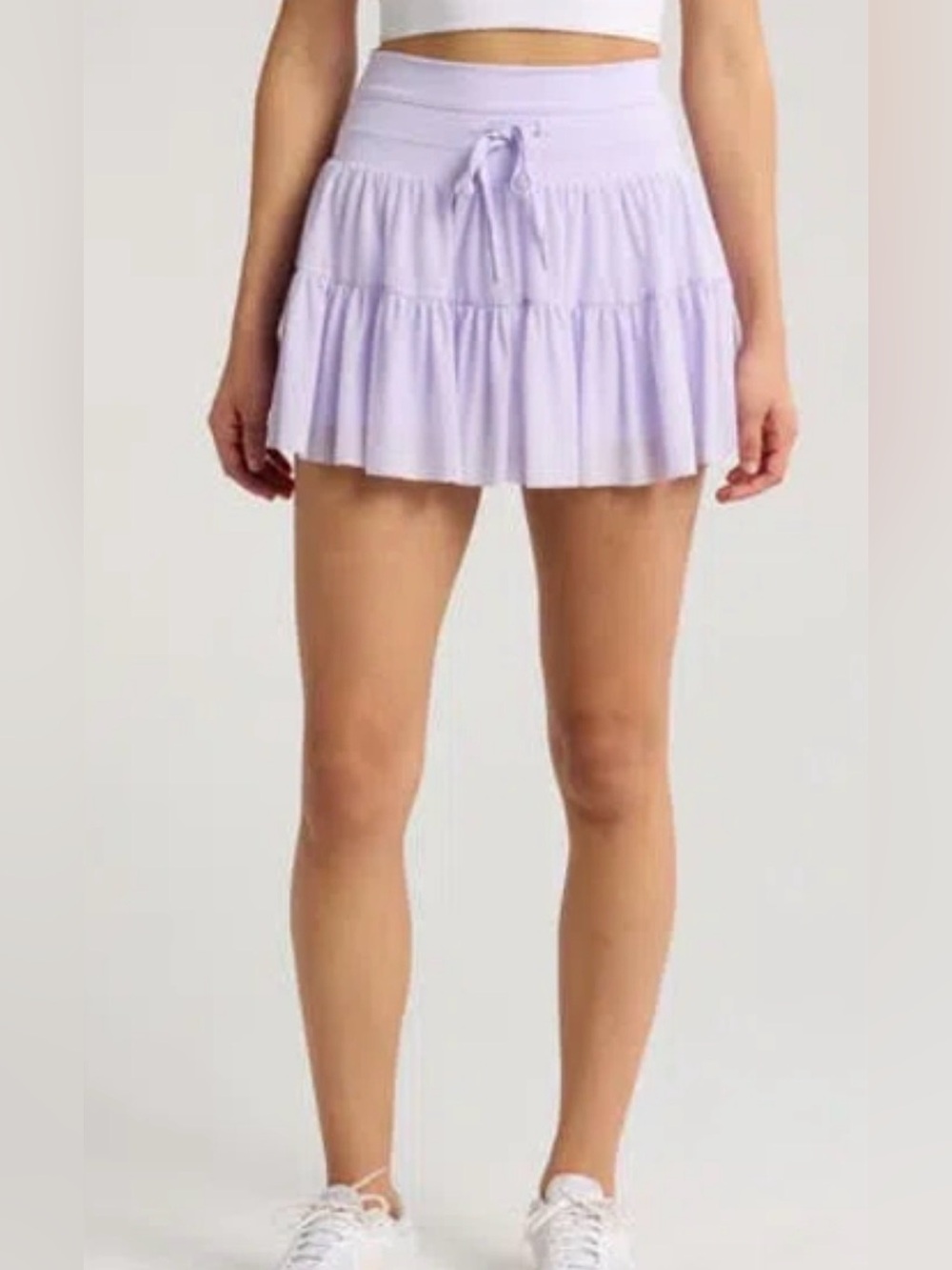 X by Gottex Lavender Tiered Ruffle Tutu Piroutte Athletic Skort / Skirt